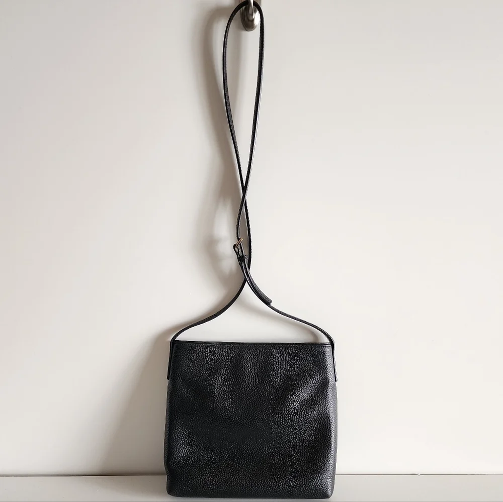 Kate Spade Black Pebble Leather Chester Street Dessi Crossbody Bag Purse
